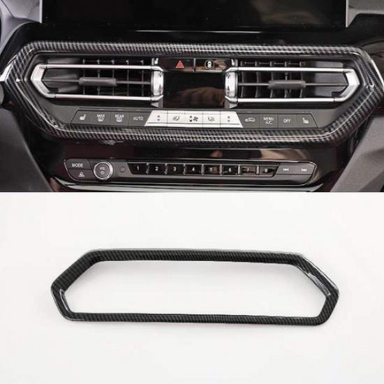 Carbon Fiber Center Air Vent Outlet Panel Cover Trim For -2024 BMW X3 G01