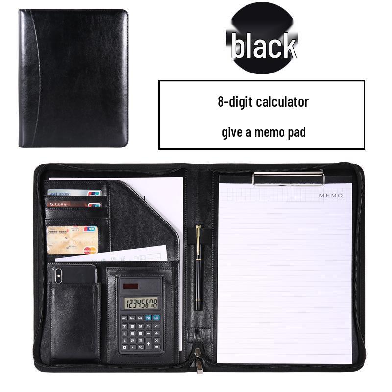 A4 Zipper Bag Multifunctional Storage Folder with Office Clip & Custom Logo Option