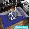 Custom Name Rug Sacramento Basketball Logo Area Rug Suitable for Indoor And Outdoor,Carpets for Homes, Offices,Living Rooms,Home Decor,Christmas Gift