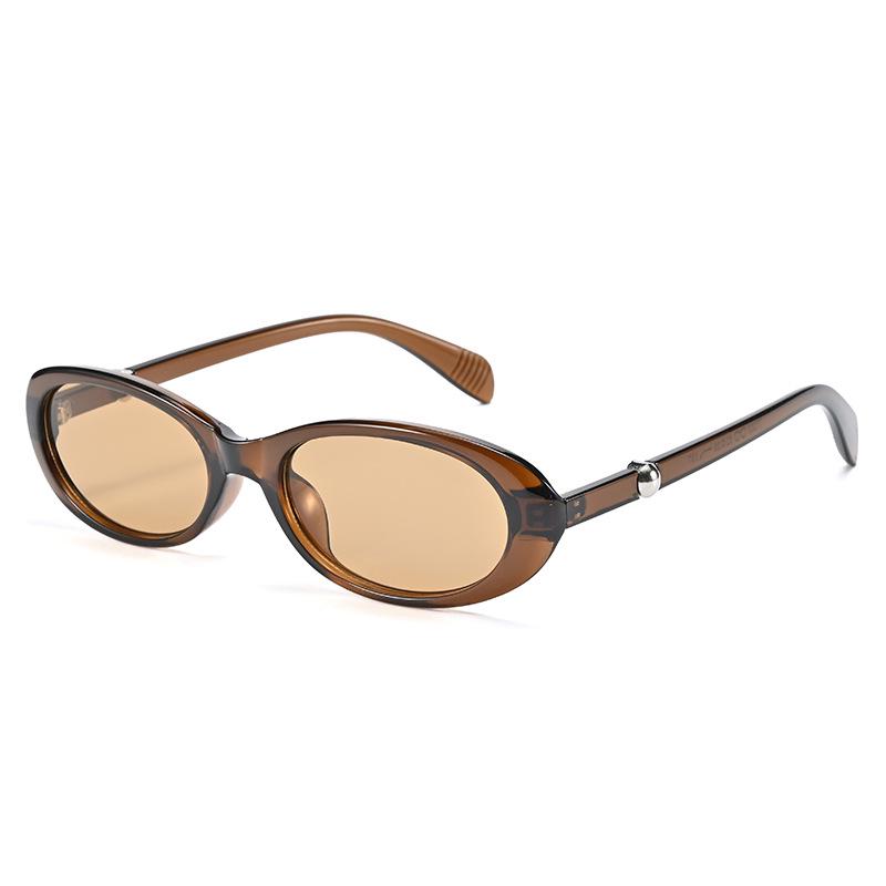 Retro Oval Cat Eye Sunglasses for Women - European & American Fashion