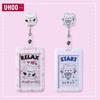 Cartoon Custom Printed Retractable Acrylic Epoxy ID Badge Holder Lanyard