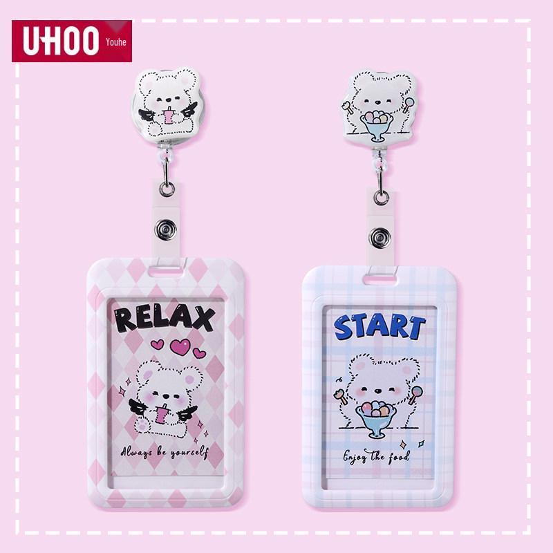 Cartoon Custom Printed Retractable Acrylic Epoxy ID Badge Holder Lanyard
