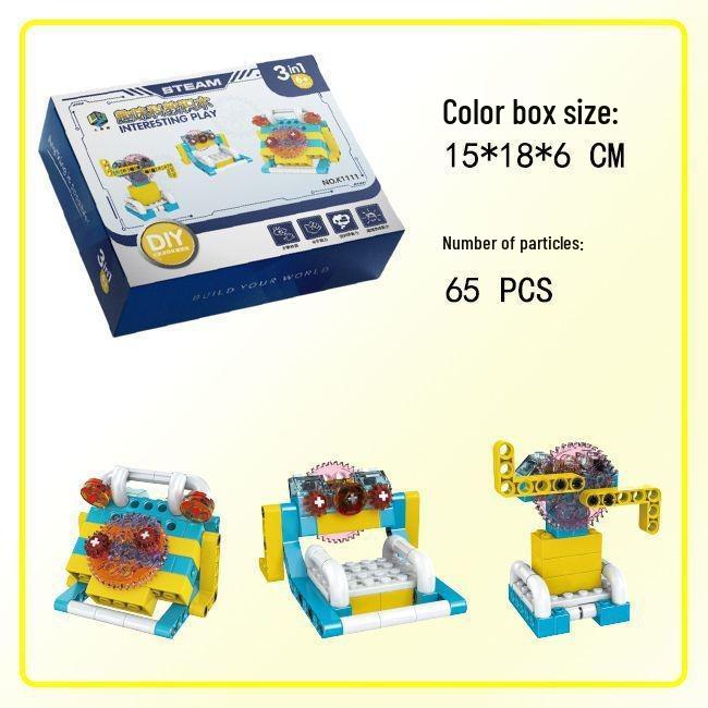Lego-Compatible Programming Robot with Technic Building Blocks for Educational Play