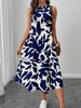 2026 Spring/Summer Sleeveless Printed Dress - Versatile Long Vest Skirt for Women
