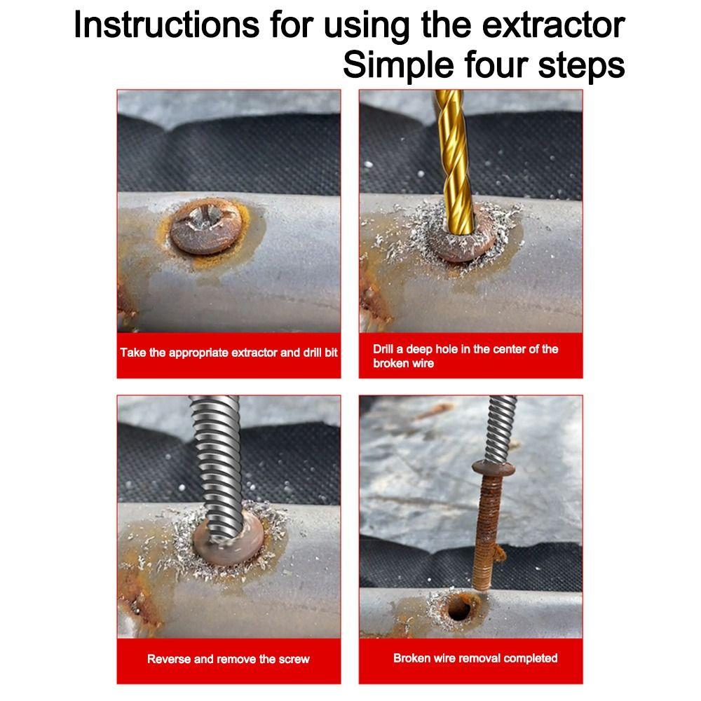 Unscrewing and Disassembling Tool Broken Wire Extractor Multifunctional Extractor Hexagonal Shank