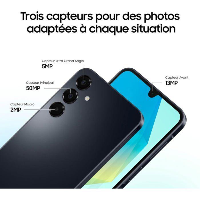 SAMSUNG Galaxy A16 4G Smartphone 8 Go + 256 Go Midnight Blue