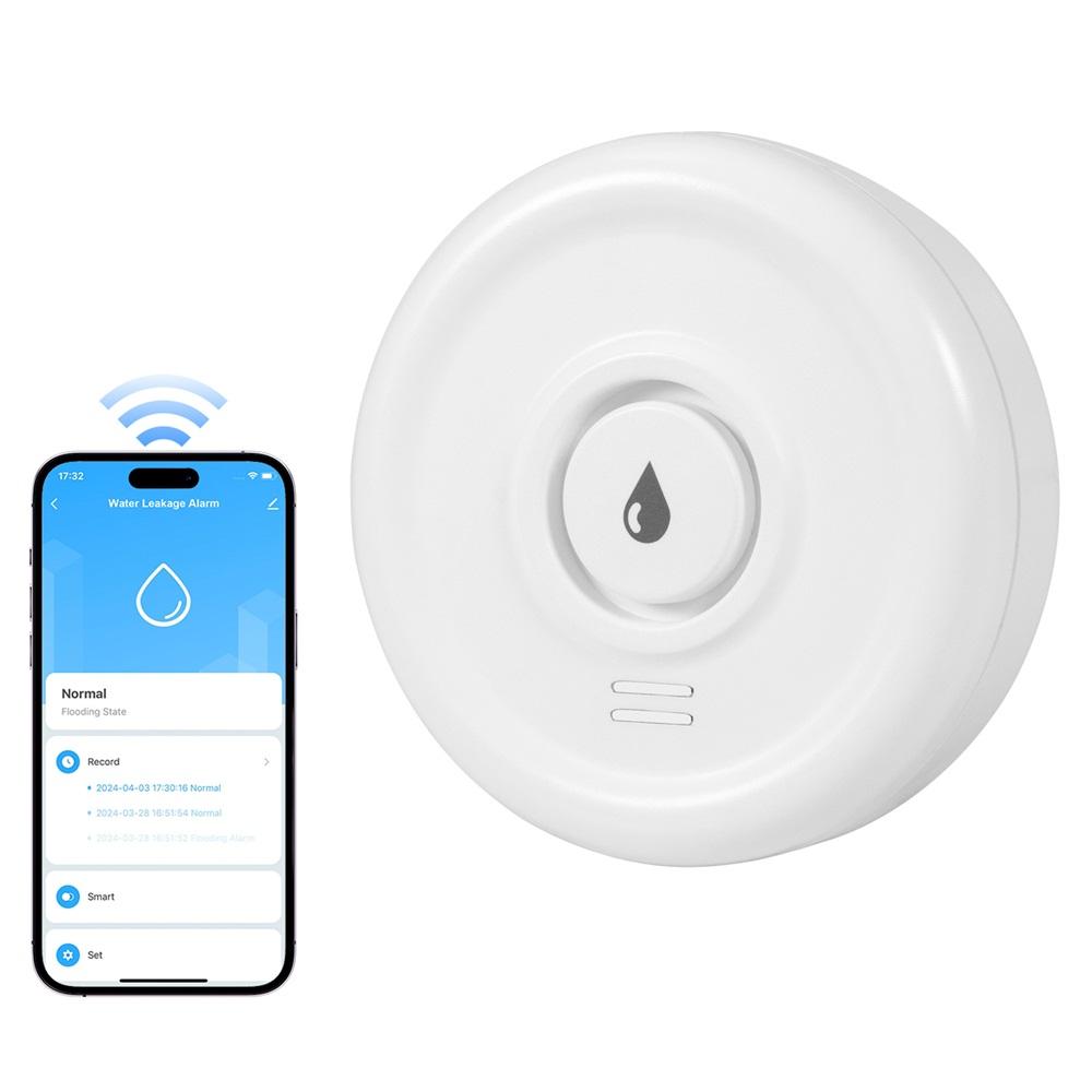 Fuers Water Leakage Detector Smart Home Alarm Tuya Smart Water level Sensor Home Alarm System Water Leak Security Alarm System 1PCS