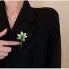 Senior Brooches Flower Leaf Brooch Pins for Women Suit Pendant  Fashion Brooches Jewelry
