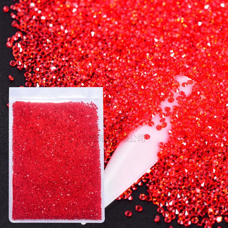 Nail Art Micro Zircon, Glass Crystal Sand Bare Diamond Pointed Bottom Rhinestone Diy Nail Art Accessories