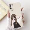 For vivo V2027 V2028 V2029 Case Vivo Y11s Y12s Y20 Y20s Y20i Y20a Back Cover Cartoon Animal Rabbit Cat Phone Shell Soft Silicone