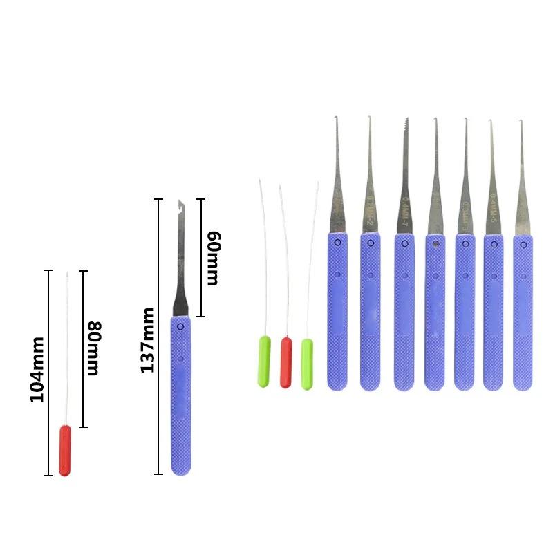 

Broken Key Extractor Kit Tool - Debris Extractor 12-Pieces Includes Needles and Hooks for Removal of Stuck Pieces