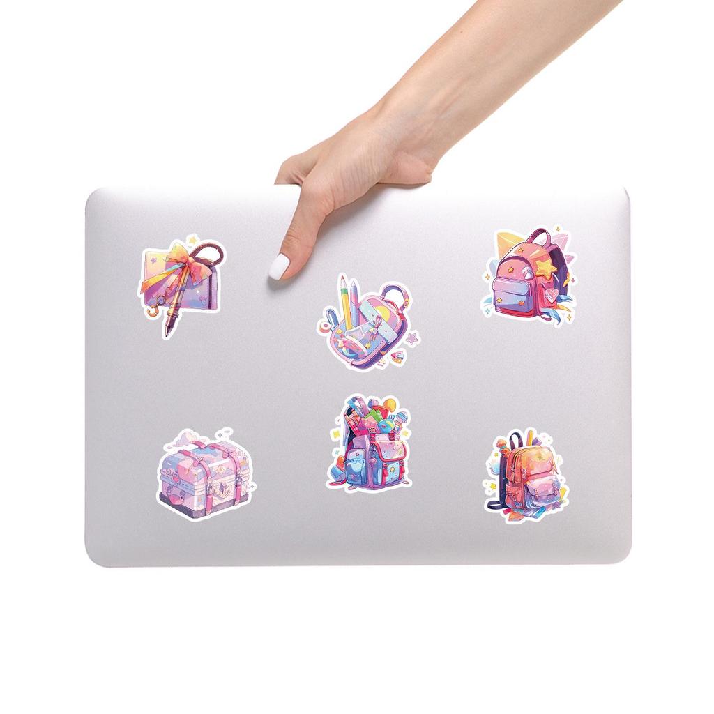 Iridescent Doodle Stickers: 50 Waterproof Sheets for Cars, Phones, Cups & Suitcases - Creative Kids' Decorative Decals