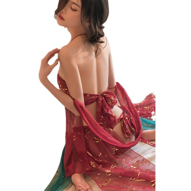 Sexy underwear seduces Dunhuang flying bride adult female sexy Hanfu uniform three-point cute kimono