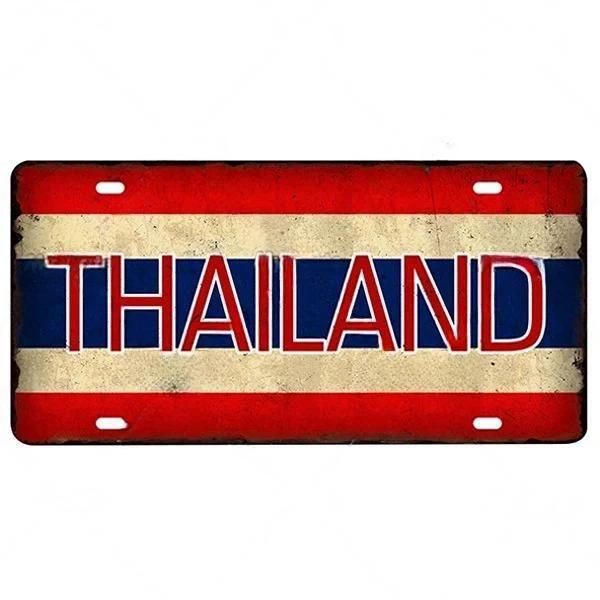 Metal Flag Sign Wall Decor 15x30 Cm Gift for Bar Cafe Office