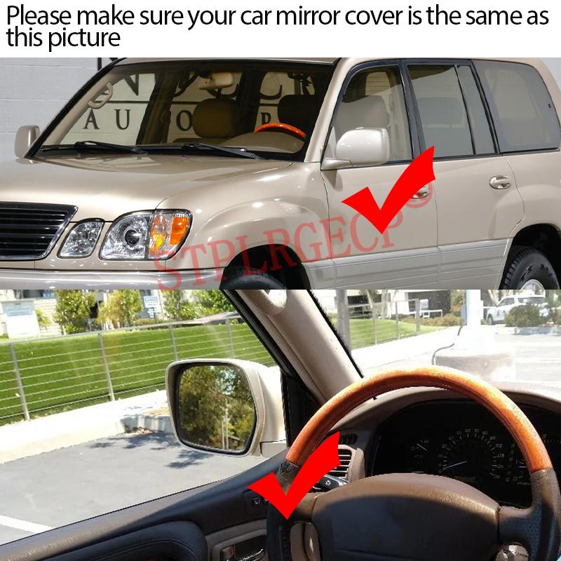 Stplrgecp Passenger Driver Side Left or Right Door Side Heated Wing Mirror Glass Lens for Toyota Land Cruiser LX470 1998-2007