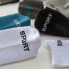 10 pares novos meias masculinas de algodão orgânico respirável meias esportivas casuais atléticas primavera verão para masculino plus size EUR38-45