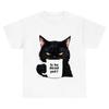 Funny Black Cat Drink Coffe Unisex Tee S-5XL Unisex T-Shirt