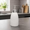 Resin Countertop Dispenser Bottle with Handaction Pump Ergonomic Frosted Soap