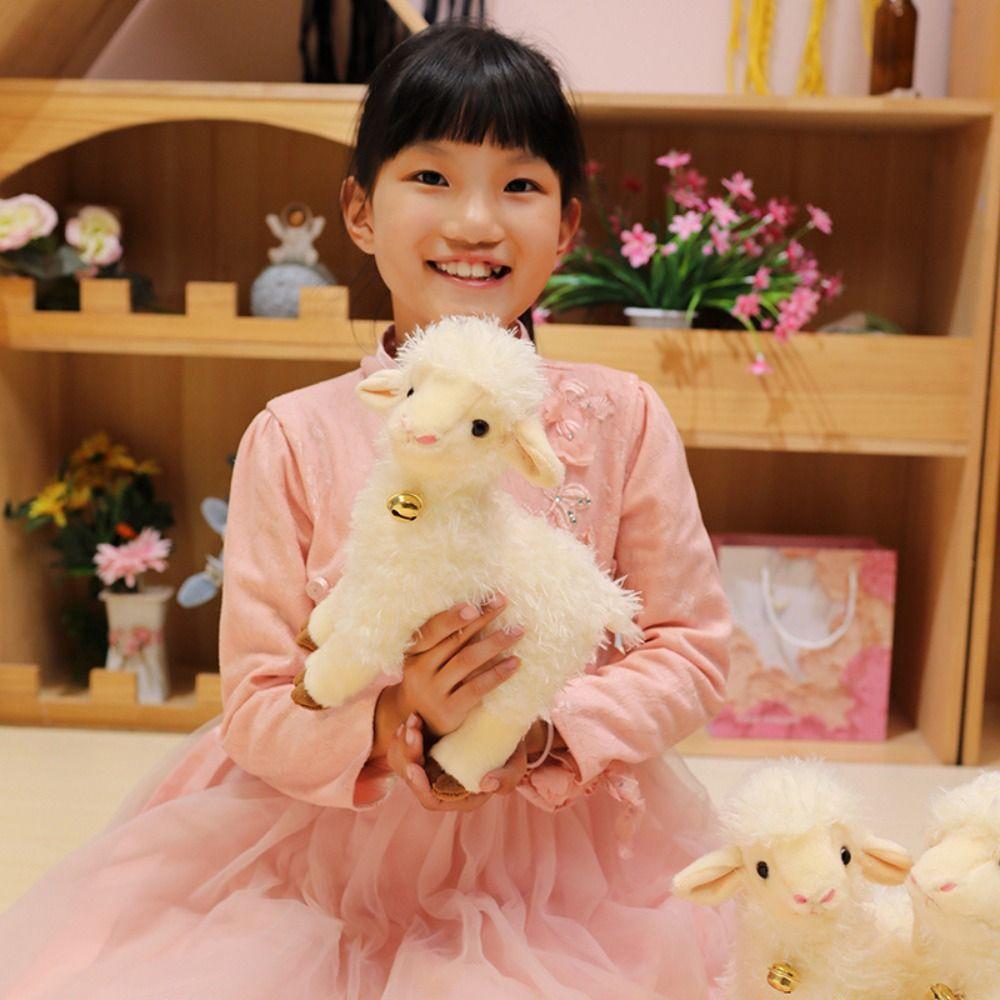 25/30cm Big Ears Sheep Plush Toys PP Cotton Baby Sheep Keychain  Valentine's Day Gifts