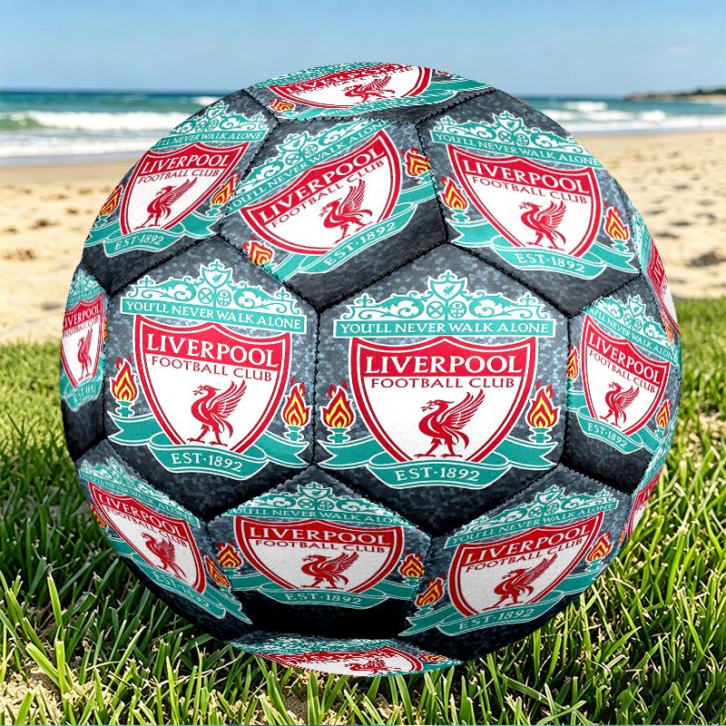 Football team.C Print Size 5 Soccer Ball, PU Wear Resistant Football for Match Training and Daily Practice, Birthday Gift for Soccer Fans