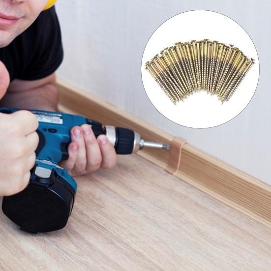 Quietschendes Boden-Reparaturset mit 50/125 Schrauben Kork Geräuschreduzierung Quietsch-Beseitigung DIY-Werkzeuge Linoleum-Stopper