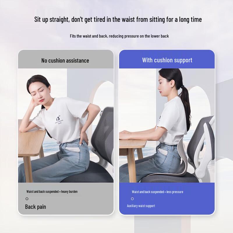 Jiaao Ergonomic Memory Foam Seat and Back Cushion