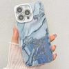 This Is A Fashionable and Light Luxury Electroplated Protective Case Suitable for IPhone16Promax with A Marble Texture