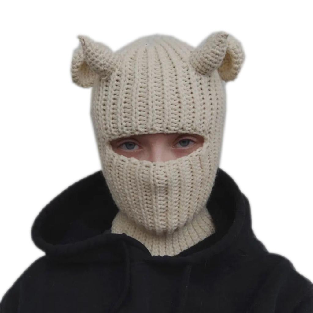 Winter Face Mask Ski Mask Warm Knitted Balaclava for Men Womens Windproof Face Cover for Outdoor Party