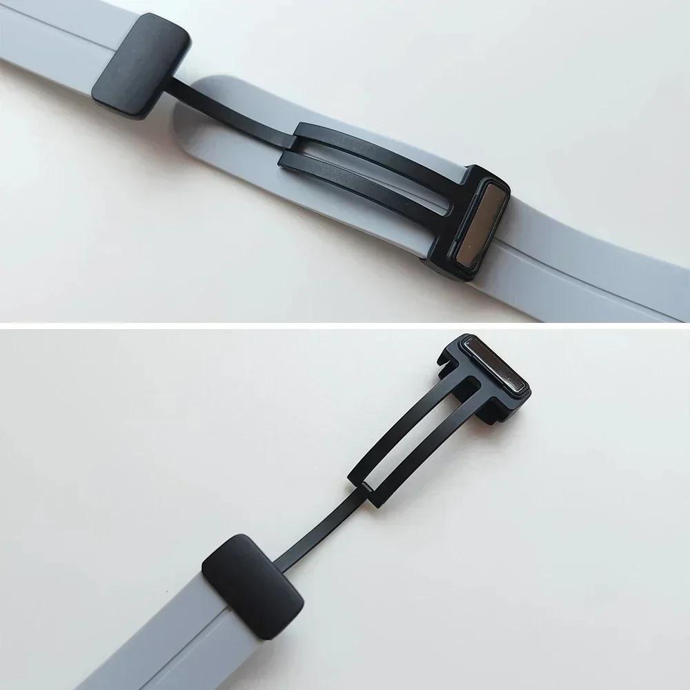 26mm 22mm Magnetic Buckle Strap For Garmin Fenix 7 7X 6X Pro 5Plus 6S 7S 3 3HR Forerunner 965 945 Silicone Bracelet Watchband
