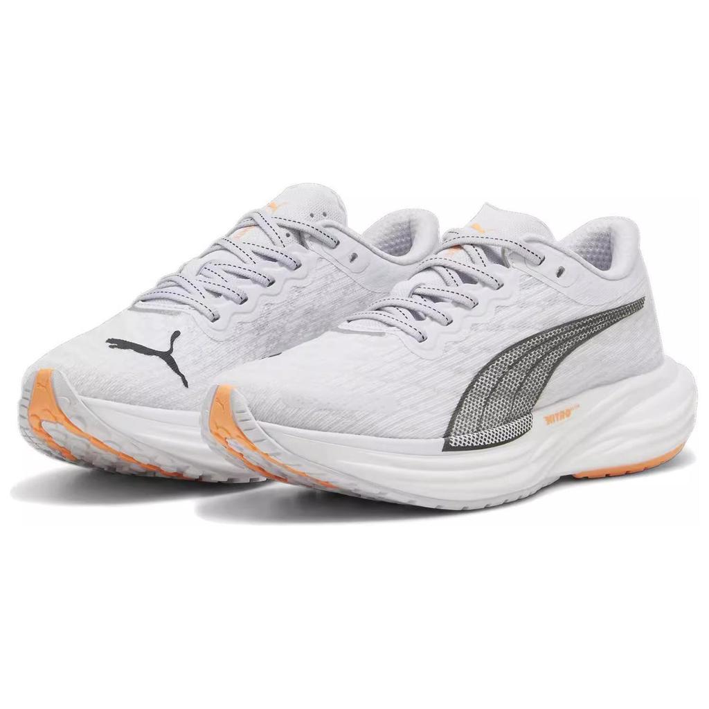 Puma Deviate Nitro 2 Silver Mist Neon Citrus Women Sneakers Grey Black 376855-27