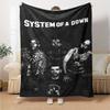 1 pezzo System of a Down Morbido Plaid in Flanella per Tutte le Stagioni per Casa, Ufficio, Uso Esterno Confortevole Resistente Morbido Caldo Plaid per Casa