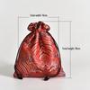 Hand-Embroidered Brocade Double-Layer Cotton Linen Drawstring Jewelry Bag