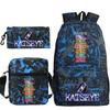 3pcs Girl Group Katseye Printed Children Backpack Set Boys Girls Schoolbag Students Lightweight Backpacks Back To School Gift