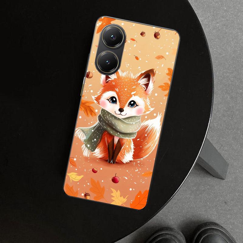Animal Fox Phone Case Cover for Xiaomi Poco X6 X5 X7 Pro F7 Ultra Redmi 15C 15 13C 13 12C 12 10C 10 10A 9C 9A 9T 9 Coque Poco X6