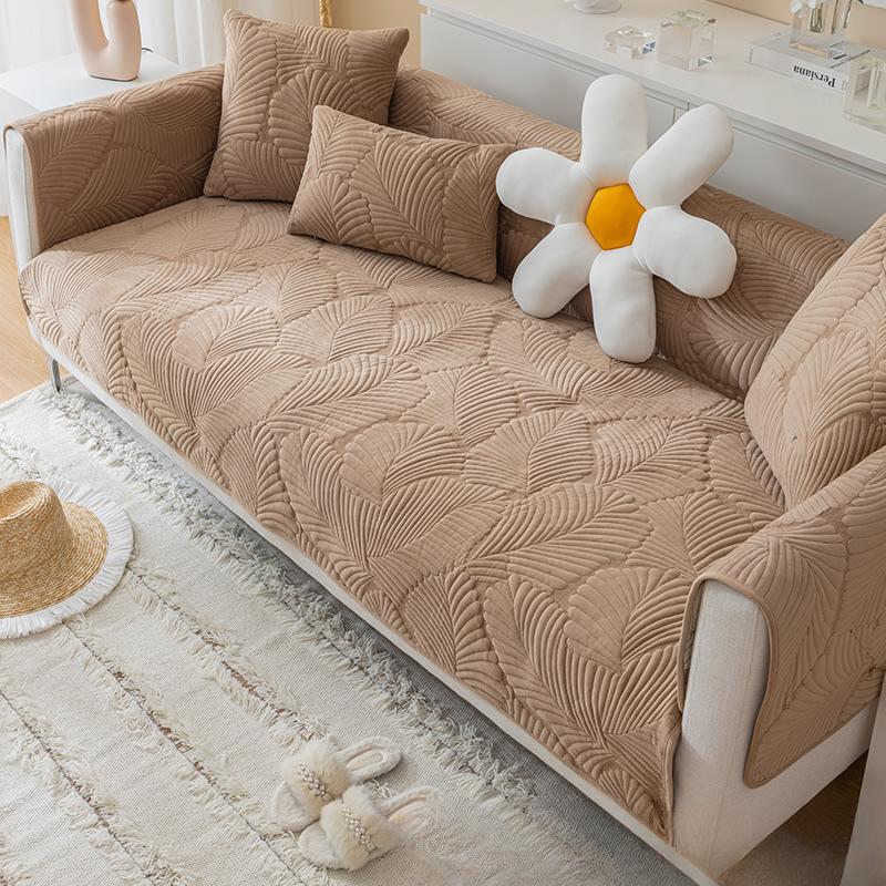Nordic Simple Pure Cotton Sofa Cushion Four Seasons Universal Cushion Non-Slip High-End Sofa Cover Cover Cloth Cushion Winter