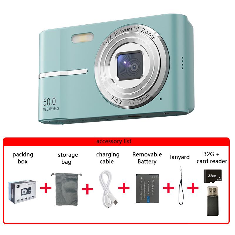 High-Definition Dual CCD Retro Mini SLR Camera for Photos and Videos