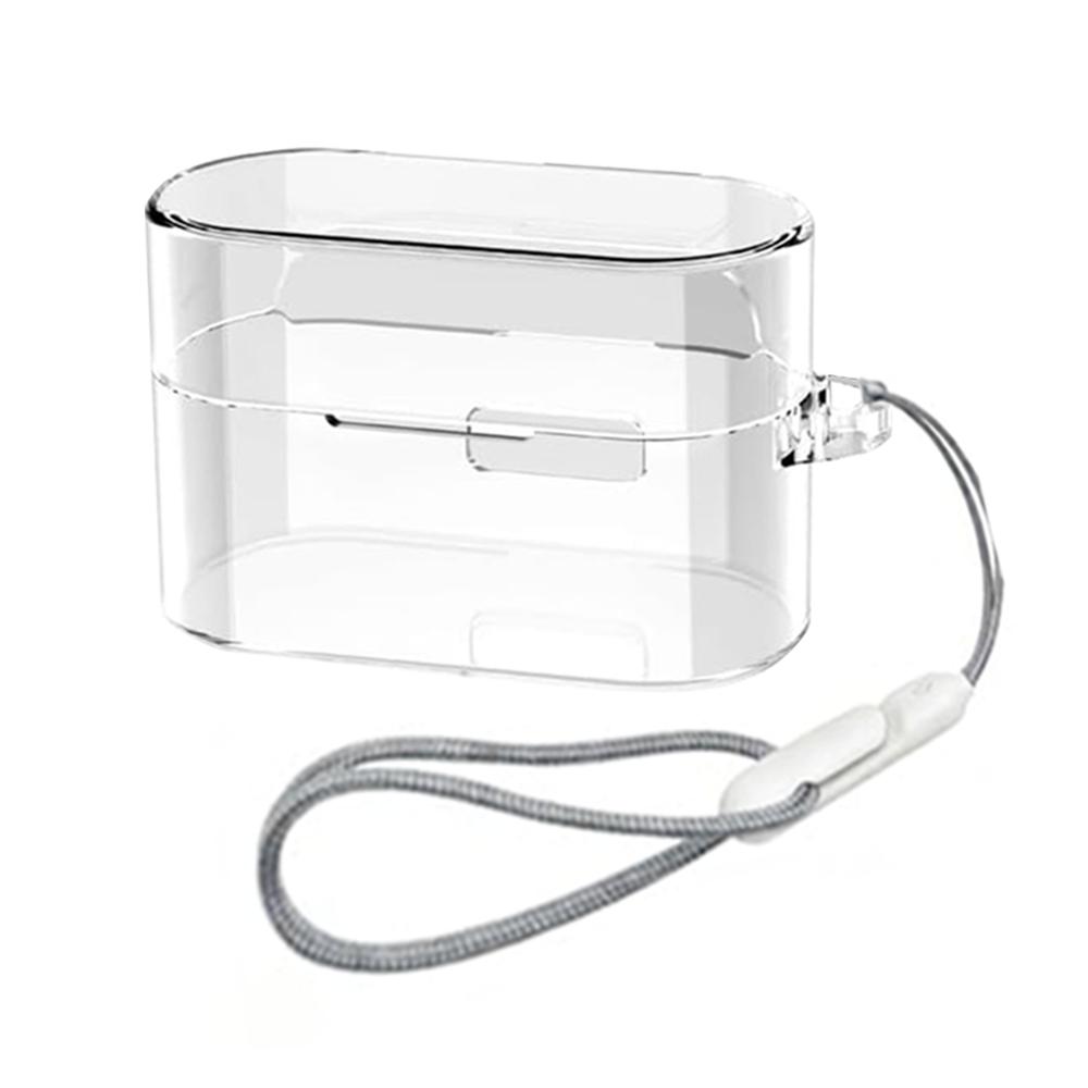 For Sony WF-1000 XM6 Transparent Cases Cover Soft TPU Protective Sleeve with Anti-lost Straps Clear Anti-scratch Earphone Case