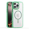 For iPhone 16 Pro Magnetic Clear Case TPU PC Protective Phone Cover