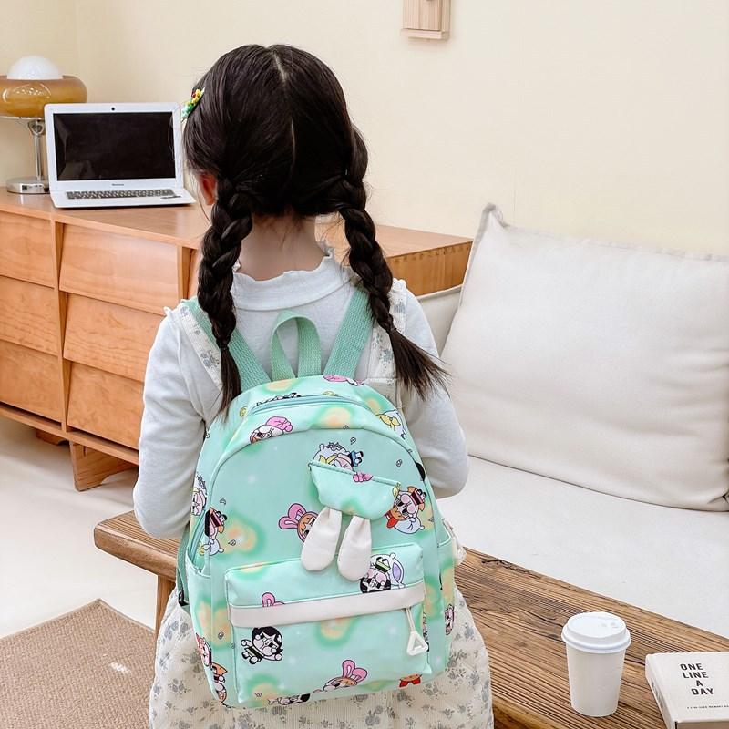 Children'S Backpack Cartoon Cute Rabbit Ears Boys And Girls Backpack Foreign Style Large Capacity Student Schoolbag