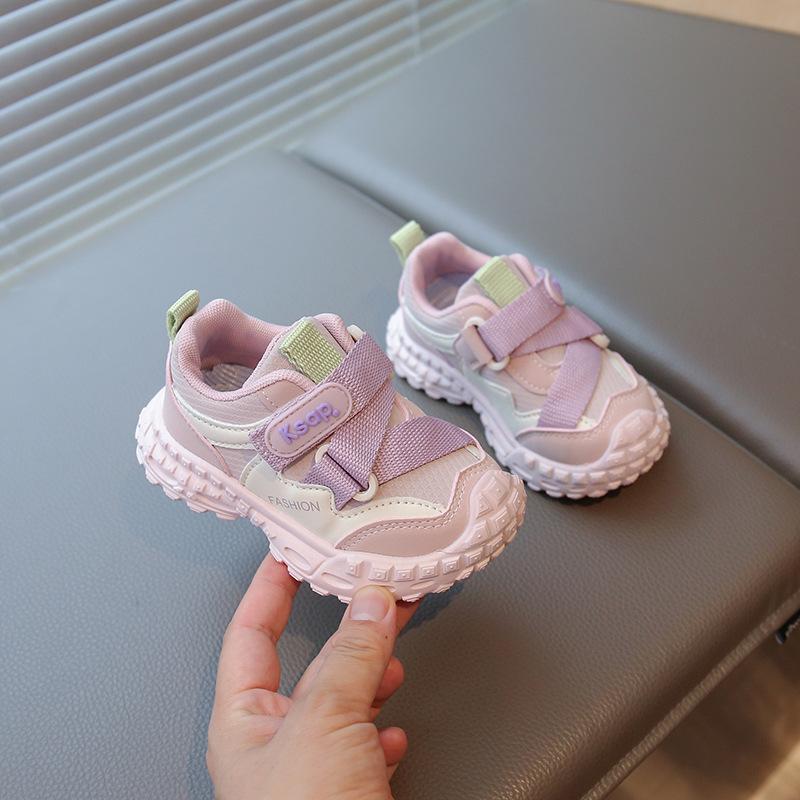 

Children s Shoe Mesh Men s Running Shoes with Anti-slip Soft Sole, Girls Sports Shoes 22 розовый