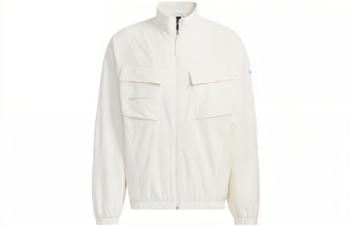 Adidas Jackets Men s White Stand Collar Moderate Other IP4988 M
