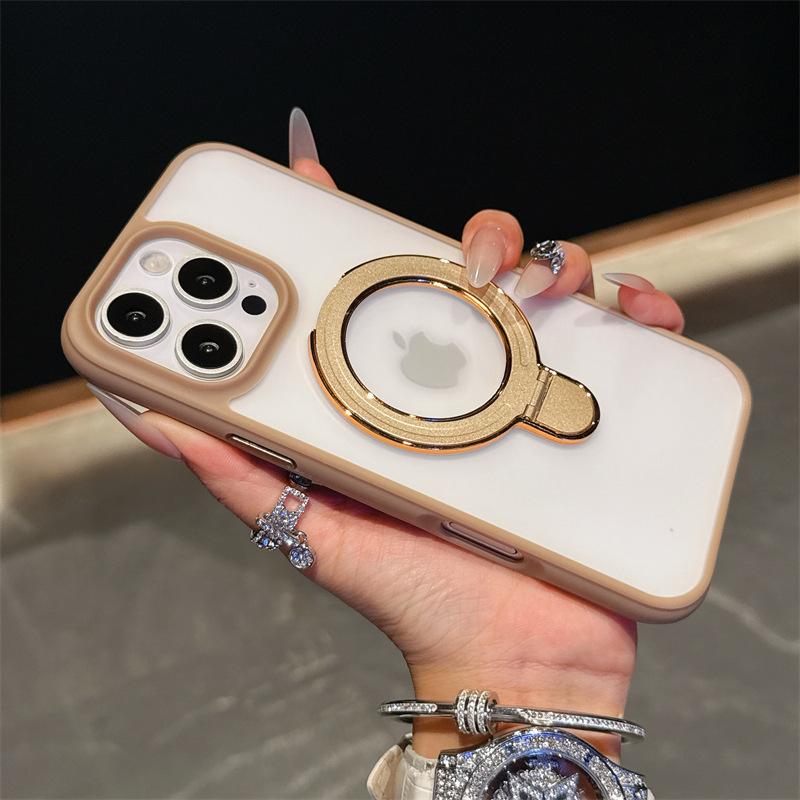 Applicable To iPhone16ProMax Magnetic Suction Bracket, Mobile Phone Case, Premium Sense Apple 15 Matte Anti-drop 14 Protective Case