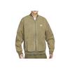 Embroidered Logo Slim Fit Zip-Up Jacket With Pointed Collar Men Jackets Military-Green DQ4590-222