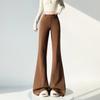 2026 Spring Women's Petite Low-Waist Micro-Flare Wide-Leg Sweatpants – Slimming, High-End Feel
