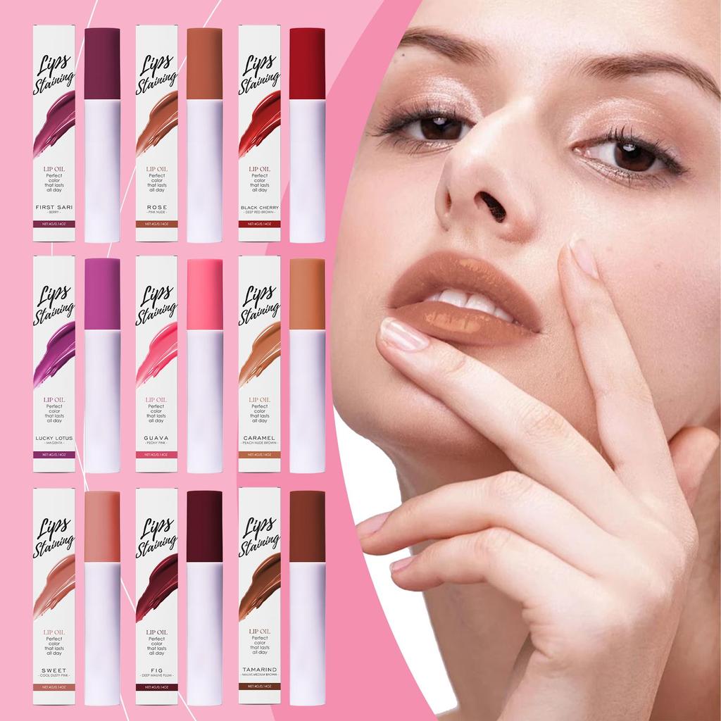 Mirror-Finish Hydrating Lip Oil Collection Essential ingredients nourish skin for a dewy, luminous finish Hydrating lip oil 9 shades