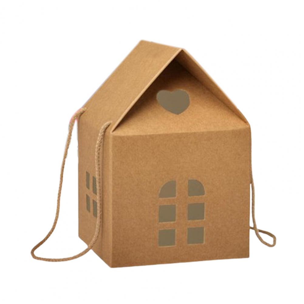 Christmas Wonderland Cottage Gift Box Reusable Holiday House-Themed Packaging Decorative Keepsake Box Winter Home Decoration