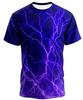 Herren T-Shirt mit 3D-Blitzmuster Sommer kurzärmelig lässig Rundhals atmungsaktiv Streetwear personalisiertes Oberteil