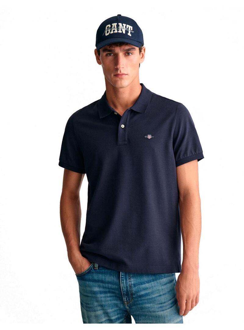Gant Blau Polo-Shirt Shield - Bild 12