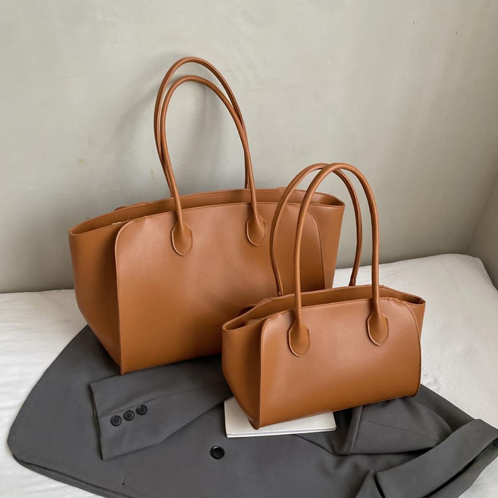 Luxury Women's Large Tote Bag Genuine Leather Shoulder Bags 2026 Female Retro Handbags High Quality Ladies Messenger Bag Black