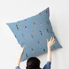 Minimalist Abstract Light Green Seawater Swimming Art Pillow Gift Home Office Decoration Pillow Bedroom Sofa Car CoverPillow Cas